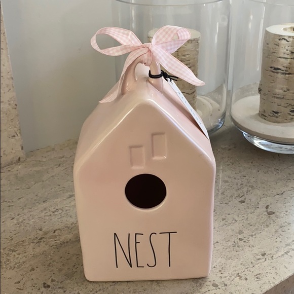 LAST ONE:  Rae Dunn “Nest” ceramic birdhouse. - Picture 7 of 8